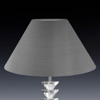 Lampenschirm rund grau konisch 40 x 25 x 16cm 