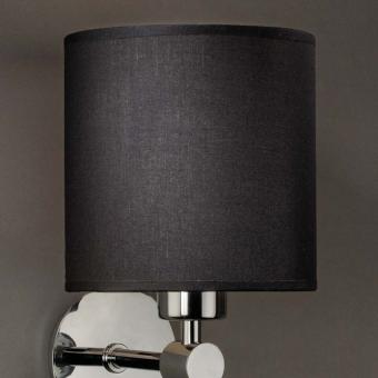 Lampenschirm schwarz rund 16 x 16 cm 
